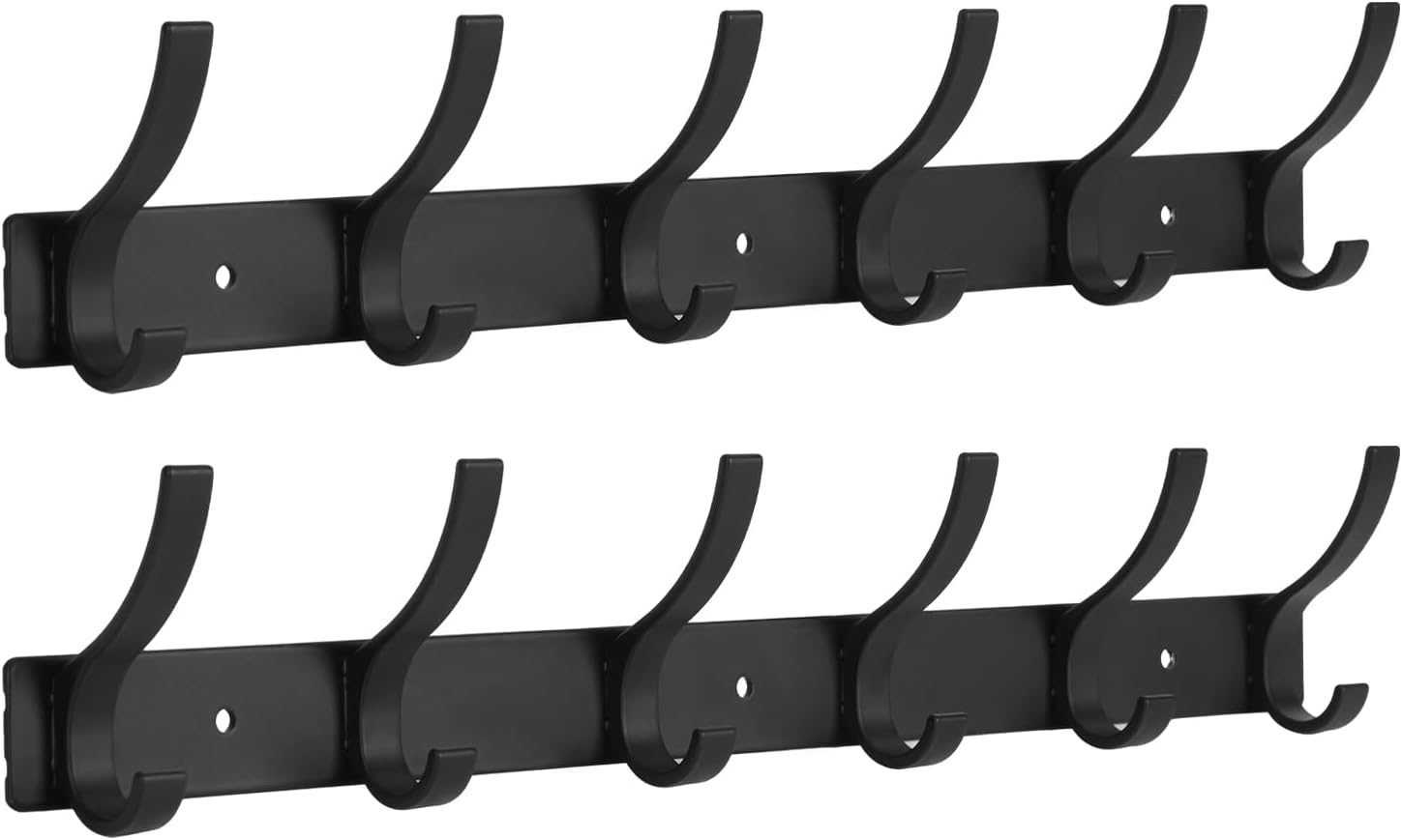 Optish Coat Rack Wall Mount. Wall Hooks for Hanging. Entry Coat Hooks Coat Hanger. Hat Rack Holder for Wall. Key Holder Purse Racks. Towel Rack for Bathrooms (2 Pack. Black)