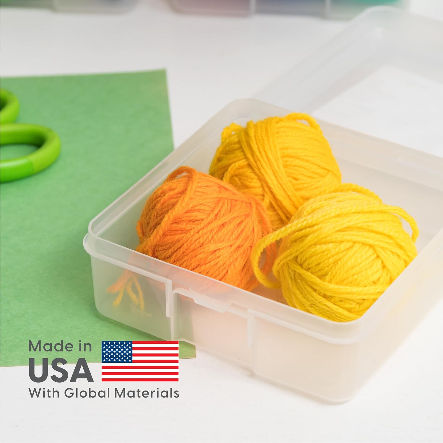IRIS USA Clear Storage Cases. 10-Pack. |Made in USA|. Plastic Bead Organizing Containers with Snap Lid for Arts. Crafts. Ephemera. Stickers. & Dance Cheer. Clear - Small - Image 4